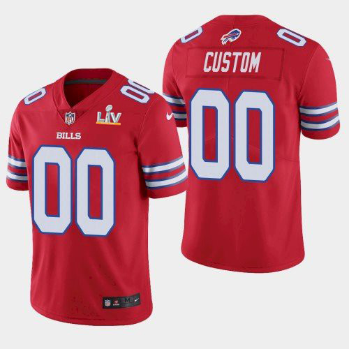 Men's Buffalo Bills Red ACTIVE PLAYER 2021 Super Bowl LV Limited Stitched NFL Jersey